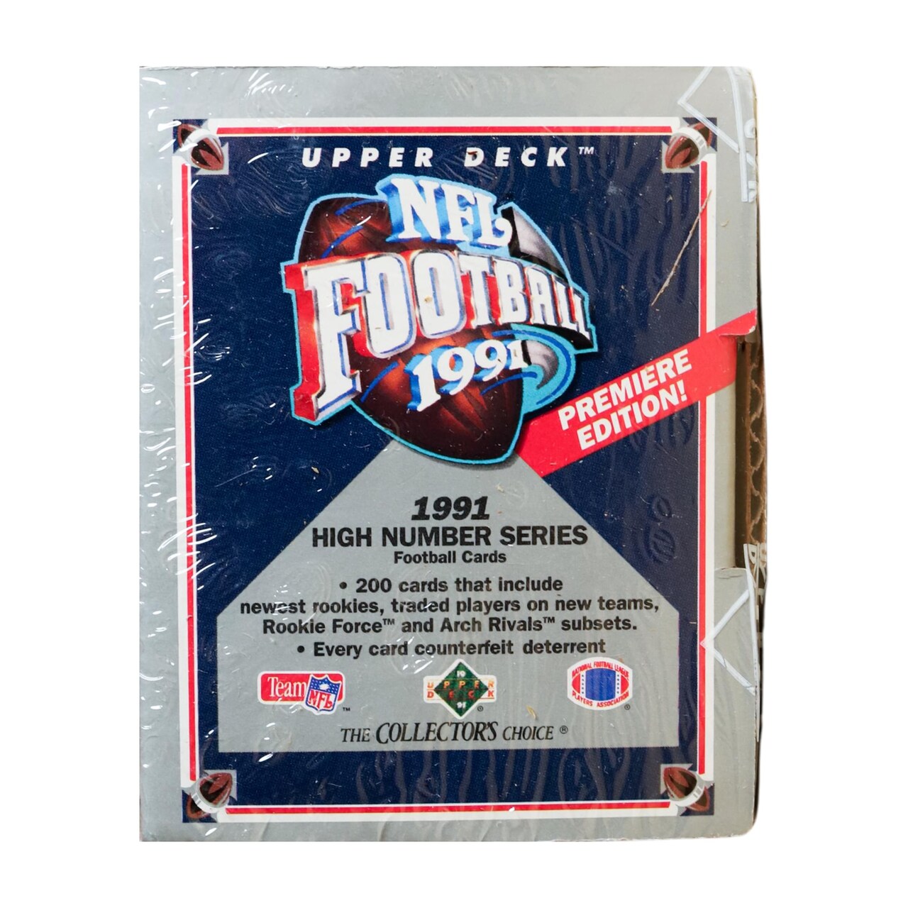 NFL 1991 Upper Deck Football Premiere Edition High Series 200 Cards Sealed Set